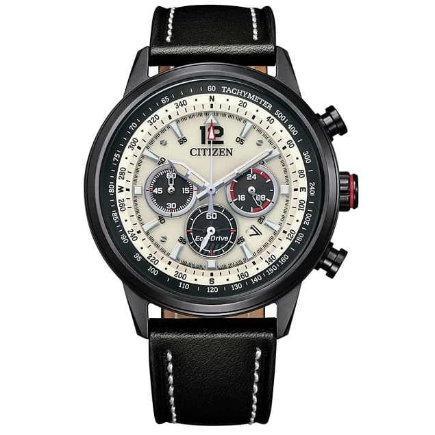 Citizen Eco-Drive Garrison Chronograph CA4479-02X reloj casual negro dial  blanco de lujo para hombre - TIME Guatemala