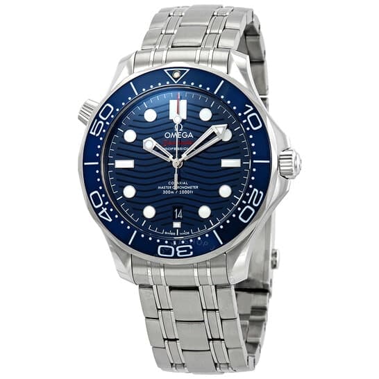 Omega Seamaster Automatic Blue Dial reloj acero inoxidable de lujo formal casual para hombre - TIME Guatemala