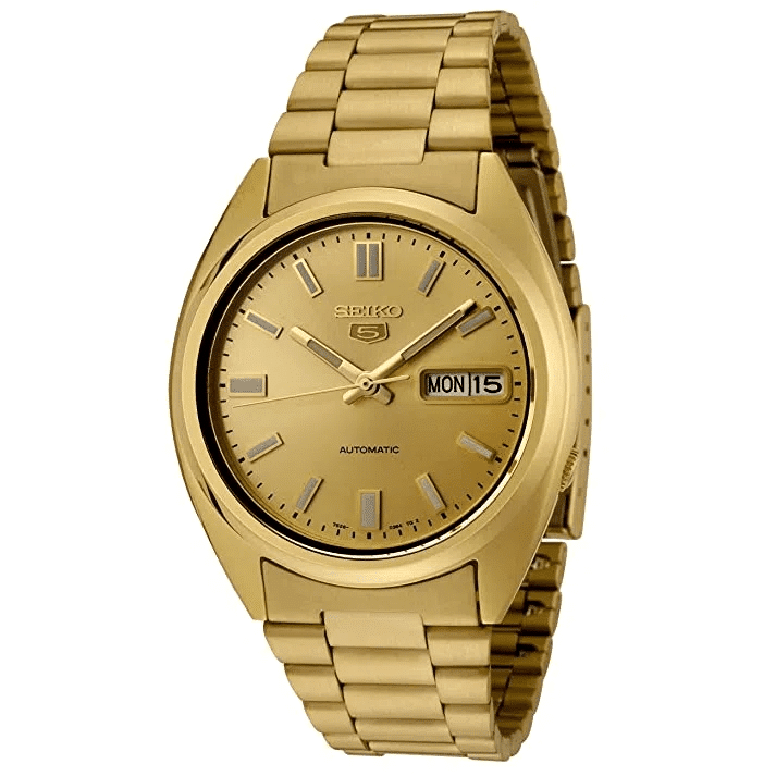 Seiko 5 Automatic SNK366K Gold reloj automatico para caballero - TIME El  Salvador